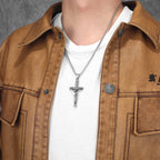 INRI Jesus Cross Pendant — Stainless Steel