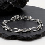 Silver Link Chain Bracelet — Stainless Steel