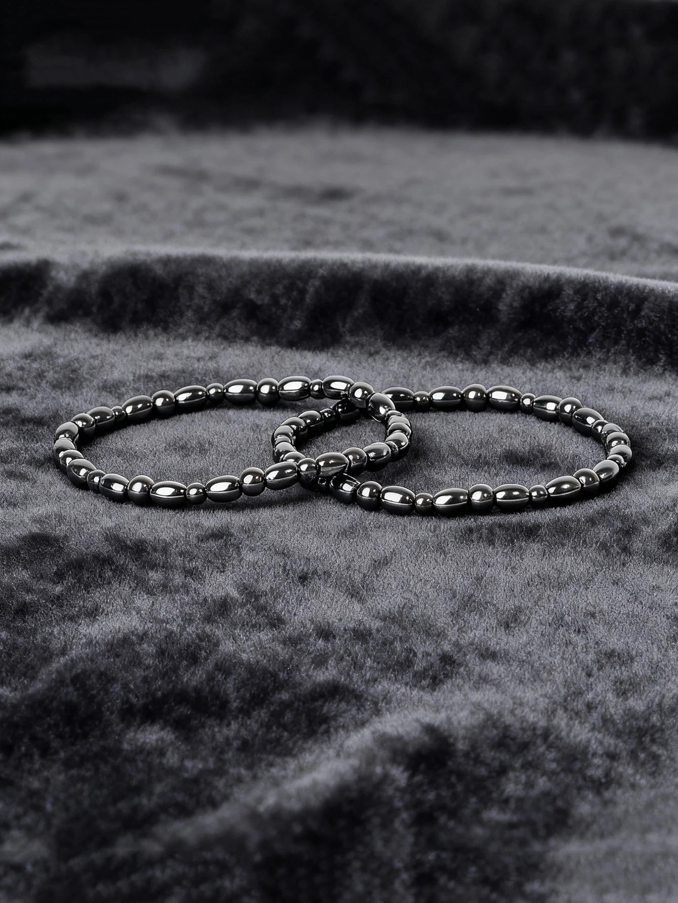 Hematite Stone Bracelet Handmade Woven with Gold color Spacers Cylinder Beads Leather for Energy Protection Reiki Charm Jewelry
