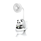 Creative Toilet Tabletop Fan HighStrong Wind Rechargeable Desktop Fan With Pen Holder Desk Fan for Kids Adults Home