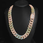 Iced Out Cuban Necklace Stainless Steel 25MM