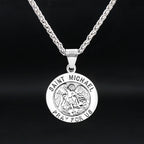 Saint Michael Faith Pendant Necklace — Stainless Steel