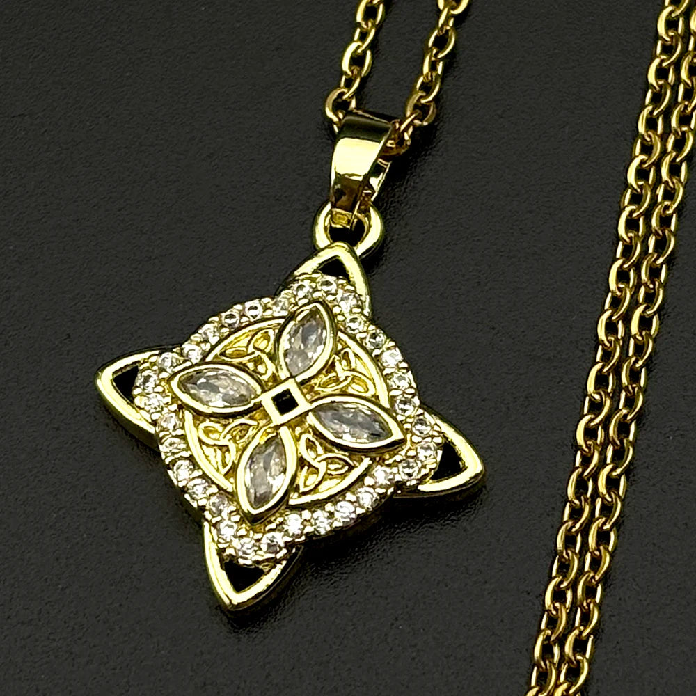Celtic Gold Pendant Necklace