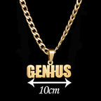 Atoztide Personalized 6mm NK Chain Customized Names Big Pendant Necklace Stainless Steel Thick Chain for Men Women Jewelry Gift
