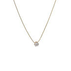 Luxury Fashion Little Zircon Pendant Necklace for Women Classic Simple Gold Color Stainless Steel Temperament Chokers Jewelry