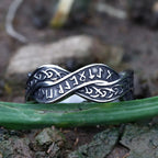 2024 New 316L Stainless Steel Viking Tree Of Life And Odin Runes Ring For Man Women Party Gift Fashion Jewelry