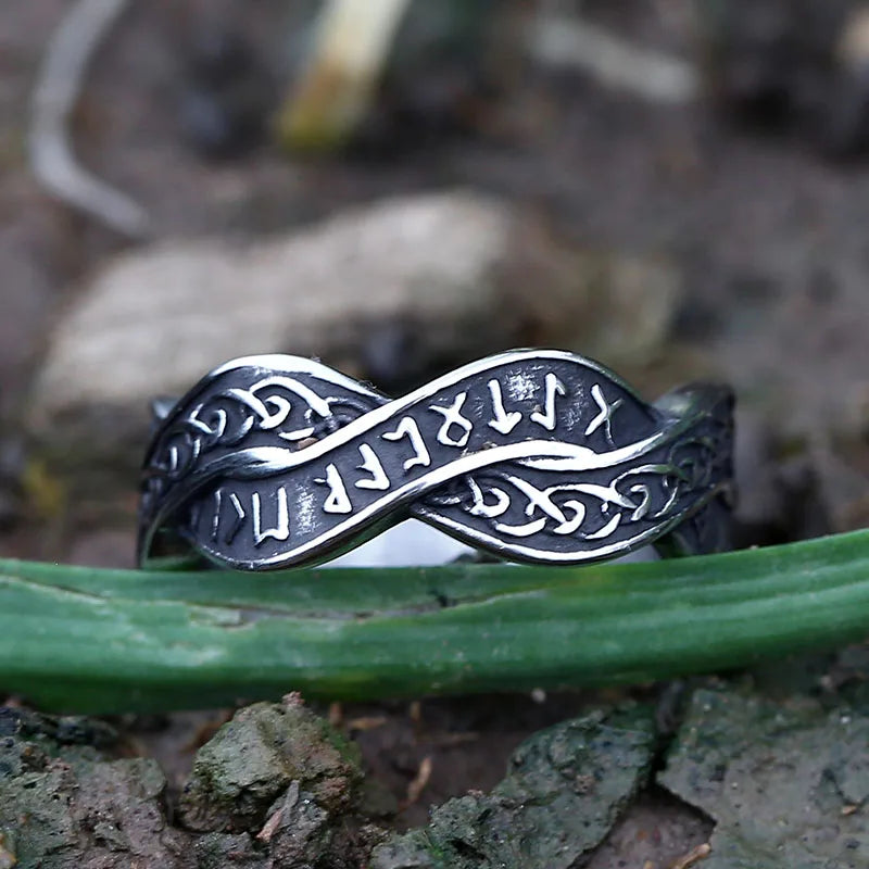 2024 New 316L Stainless Steel Viking Tree Of Life And Odin Runes Ring For Man Women Party Gift Fashion Jewelry