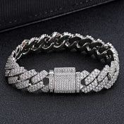 Iced Out Cuban Bracelet Stainless Steel 14MM Miami