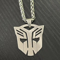 Steel Pendant Anime Movies Autobots Sign