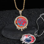 Iced Out Photo Pendant Necklace