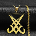 Sigil Lucifer Statement Necklace — Stainless Steel