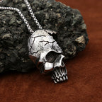 Gothic Skull Steel Pendant Retro Punk