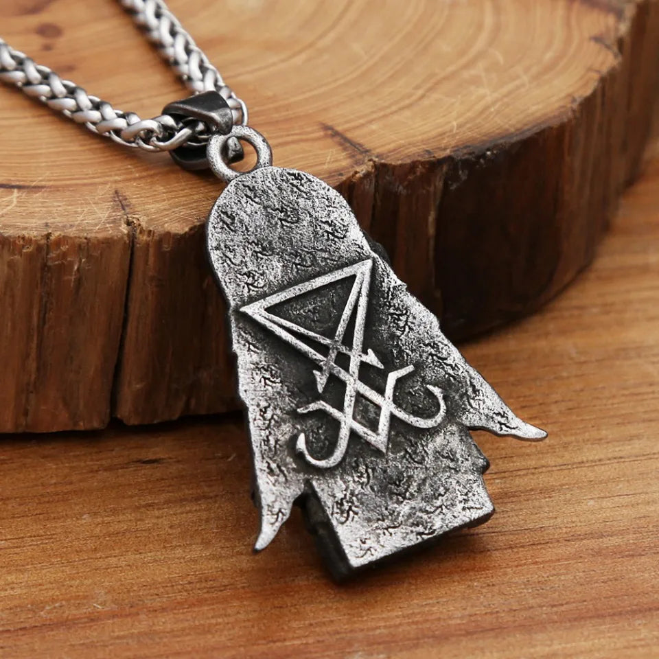 Anubis Stainless Steel Pendant Necklace