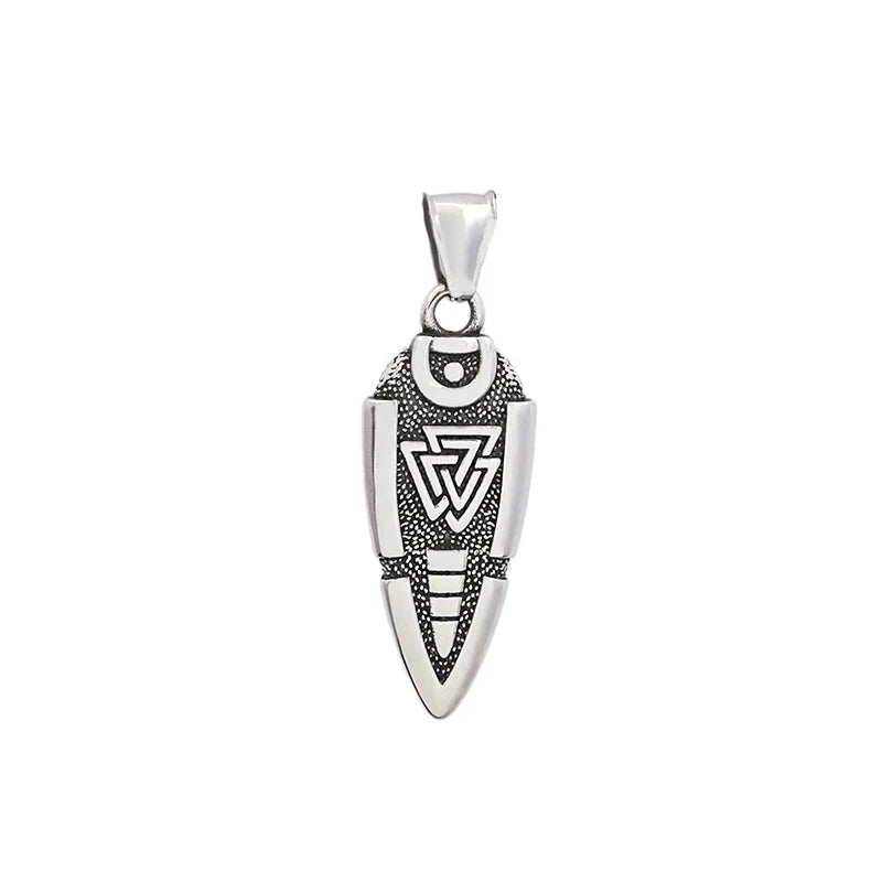 Viking Spear Stainless Steel Pendant Necklace