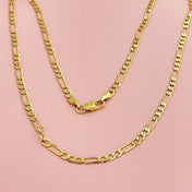 Gold Rope Chain Necklace 4MM — Triple Twist