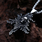 Gothic Death Skull Pendant — Stainless