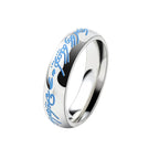 Vintage Stainless Steel Knights Templar Rings For Men Women Hip Hop Biker Cross Warriors Red Shield Ring Amulet Jewelry