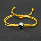 Yin Yang Braided String Bracelet — Adjustable, Multiple Colors