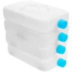 4pcs Ice Packs Reusable Gel Freezer Ice Blocks For Air Conditioner Fan Cooler Pack Water Injection Picnic Travel Food