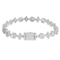 Tennis Bracelet Stainless Steel Round Cut Iced Out
