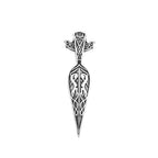 Odin Steel Pendant Nordic Viking Sword Spear Spartan