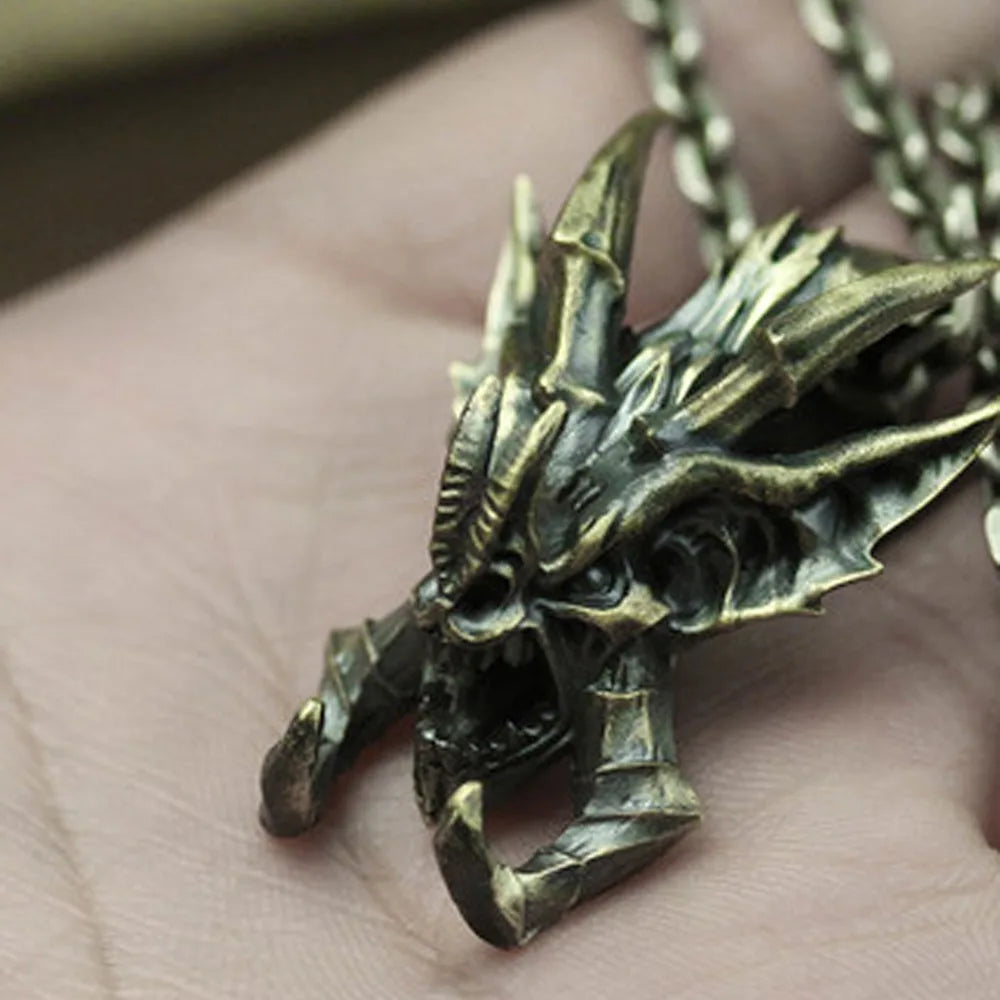 Bat Skull Pendant Necklace