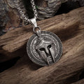 Spartan Warrior Stainless Steel Pendant Necklace