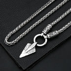 Fashion Vintage Viking Spear Pendant Stainless Steel Norse Rune necklaces For Men Women Unique Amulet Jewelry Gift Dropshipping