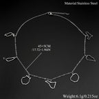 Canary Islands Map Choker Necklace — Stainless Steel