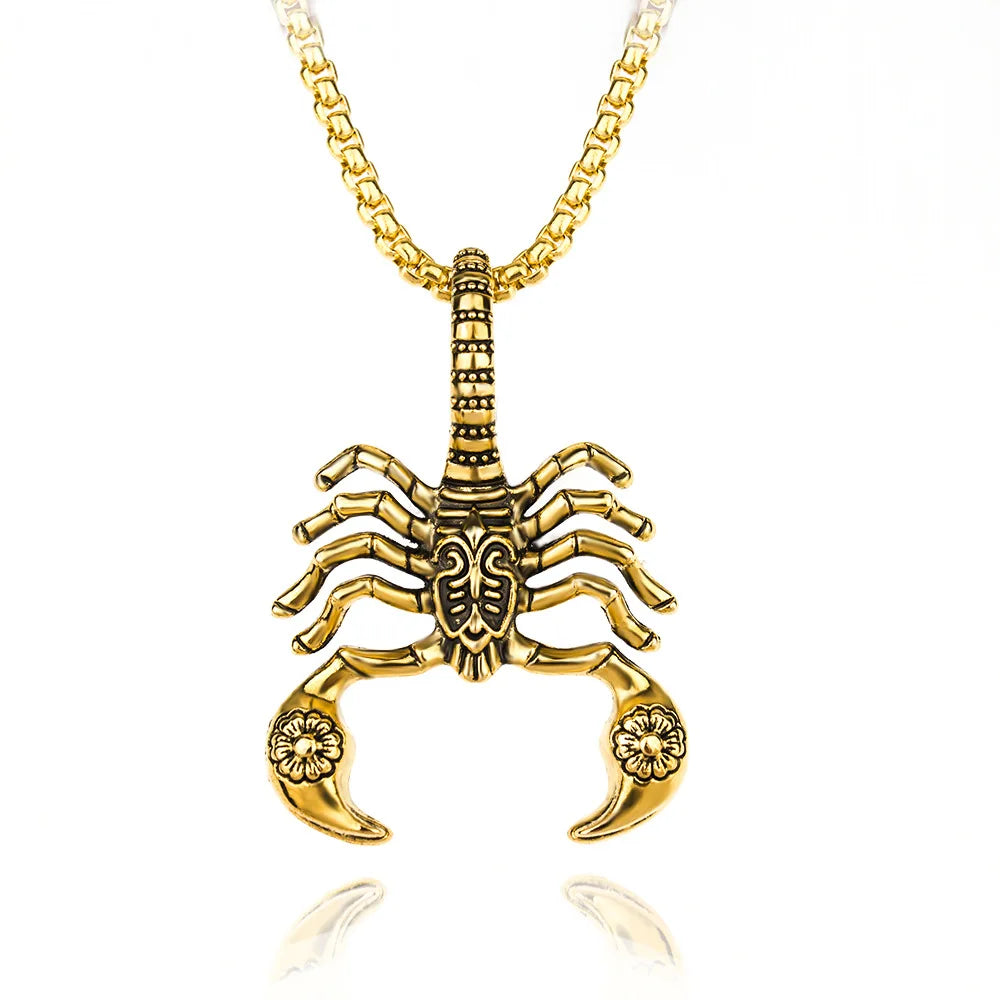 Scorpion Pendant Necklace Stainless Steel