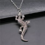 Cold Blooded Reptile Lizard Gecko Chameleon Pendant Necklace For Women Men