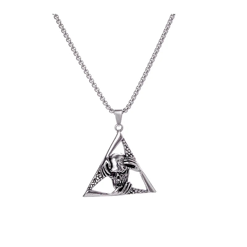 Skull Steel Pendant European American Individuality