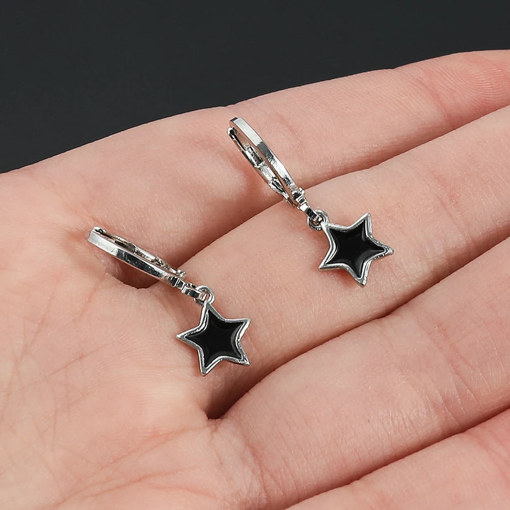 Cute Mini Pentagram Earrings for Daily Wear Women Creative