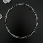 Hip Hop Buckle Cuban Necklace For Man Woman Non Fading Titanium Steel Clavicle Chain Streetwear New Couple Grunge Jewelry Gift