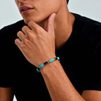 Blue Stone Beaded Bracelet