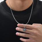 Moonstone Celtic Knot Pendant — Stainless