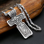 Jesus Cross Pendant — Stainless Steel