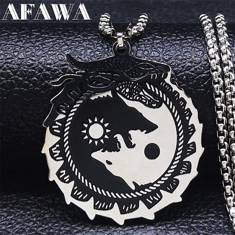 Dragon Stainless Steel Pendant Necklace