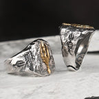 Trident Ring Trendy Male God Silver Ring cooper Punk Poseidon Fashion Jewelry