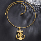 Anchor Gold Pendant Necklace