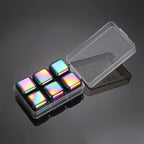 Reusable Whiskey Stones Stainless Steel Ice Cubes Quick-Freeze Wine Cooler Food Grade Metal Pellets Beer Cooler Bar