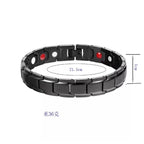 Men's Casual Magnetic Black Bracelet — Zinc Alloy