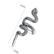 Men Women's Universal Ring European Gothic Simple Painted Novelty Snake Shaped One Size fits all Adjustable
