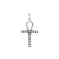 Cross Anubis Steel Pendant Vintage Egyptian Eye