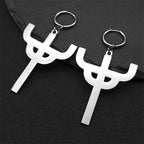 Gothic Silver Pendant Chain Necklace — Stainless Steel
