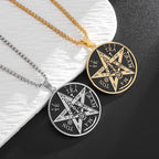 Witchcraft Pentagram Pendant Necklace — Stainless Steel