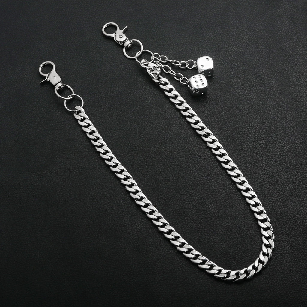Punk Dice Waist Chain Necklace — Lobster Clasp