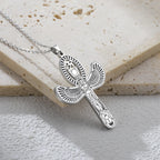 Eye of Horus Cross Wing Pendant Necklace