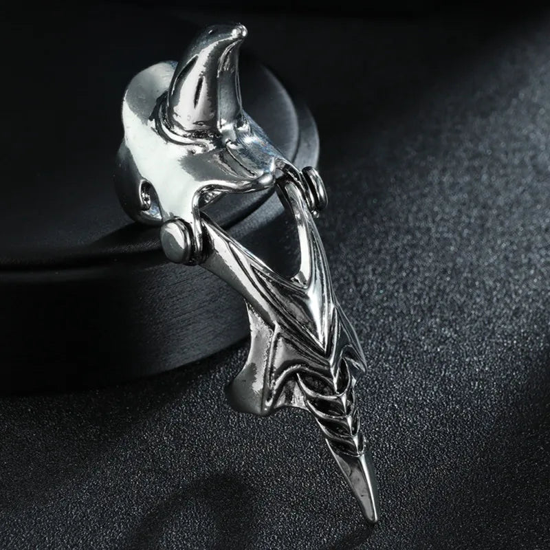 Gothic Punk Dragon Eagle Skull Joint Knuckle Full Finger Claw Ring Unisex Cool Heavy Rock Party Club Charm Knuckle