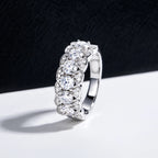 Iced Out Eternity Ring — 925 Silver